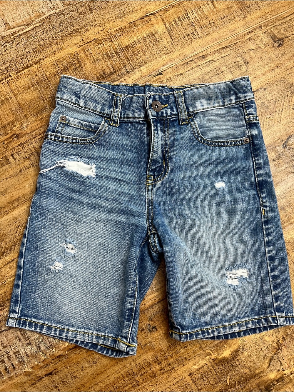 The Children's Place Blue Distressed Denim Shorts